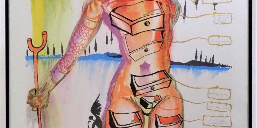 Salvador Dali 1904 1989 Colored Lithograph Sarasota Estate