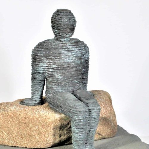 Boaz Vaadia (1951-) Layered Bluestone Sculpture