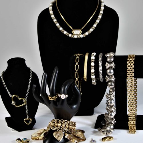 Assortment of Gold and Silver Jewelry