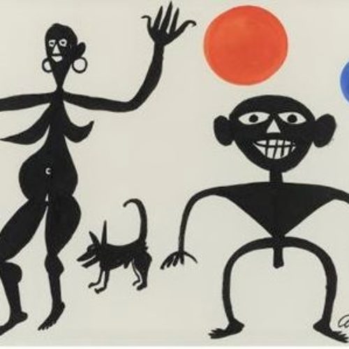 Alexander Calder (1898-1976) American, Gouache 1967
