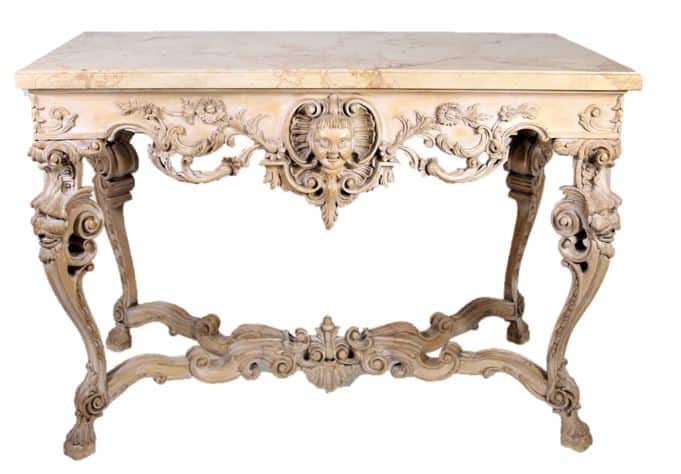 Marble-Tob-Intricately-Caved-Floral-Motif-Console-Table