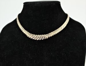 Italian 18 Carat Gold and Diamond Necklace