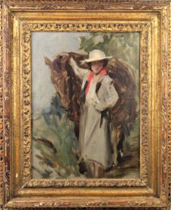 Irving Ramsey Wiles (1861-1948) Important Oil on Canvas