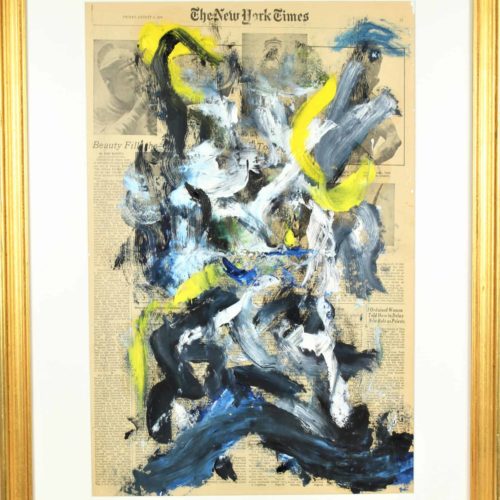 Willem de Kooning (1904 – 1997) Oil on New York Times Newsprint