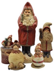Antique Paper Mache Christmas Decorations