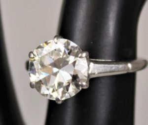 Platinum and Diamond Ring - 24