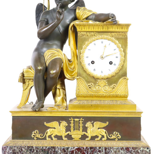 Early French Empire Bronze Clock