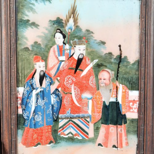 Antique Reversel Glass Painting