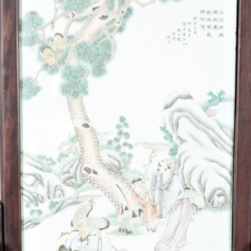 Qing Dyansty Tile, Signed Fu Chen