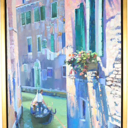 Howard Chesner Behrens (1933-2014) American Oil on Canvas _Window Box_