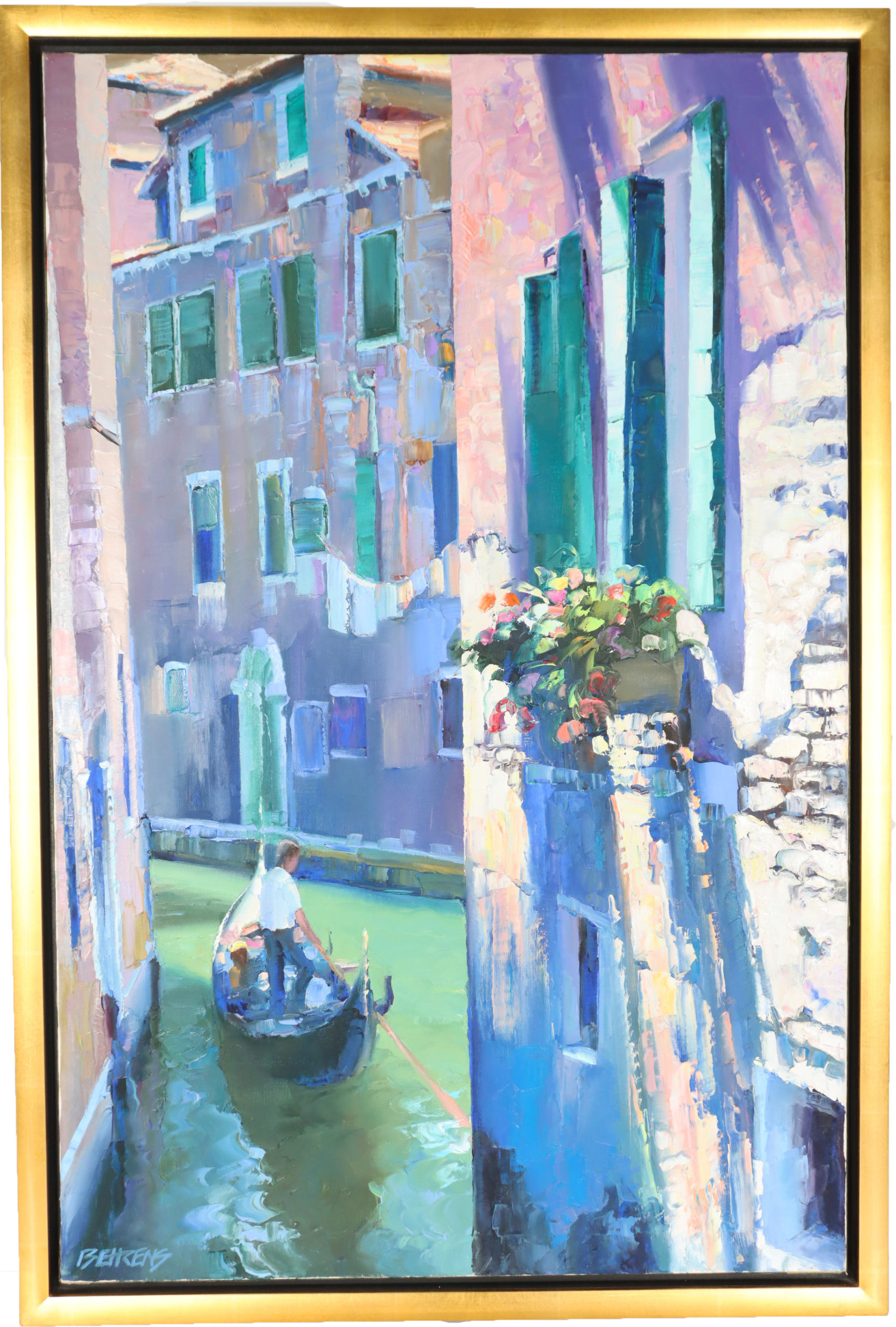 Howard Chesner Behrens (1933-2014) American Oil on Canvas _Window Box_