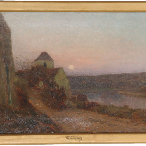 Jan-Eugene Julien Masse (1856-1950) Oil on Canvas