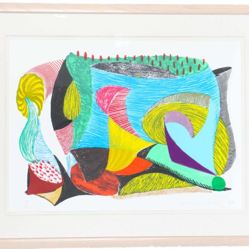 David Hockney (b 1937) Lithograph Screenprint “Above and Beyond” 29 of 68