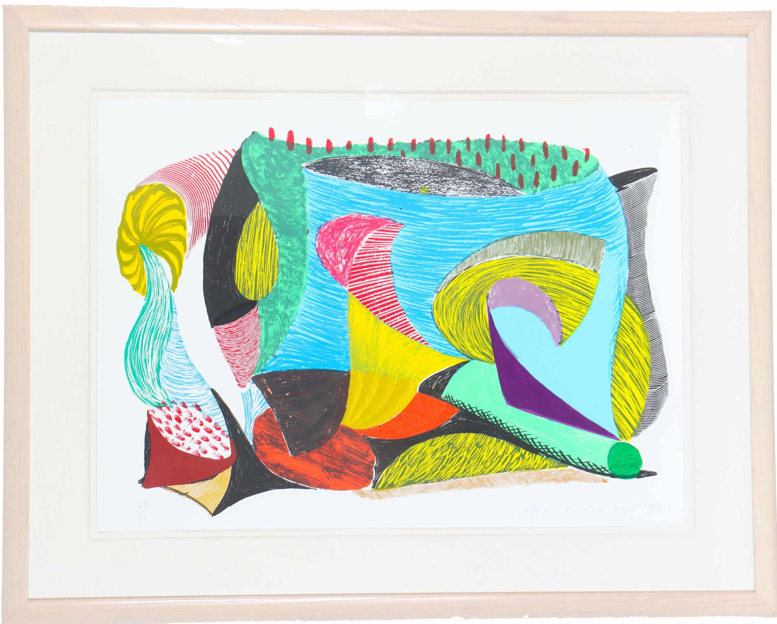 You are currently viewing David Hockney (b 1937) Lithograph Screenprint “Above and Beyond” 29 of 68