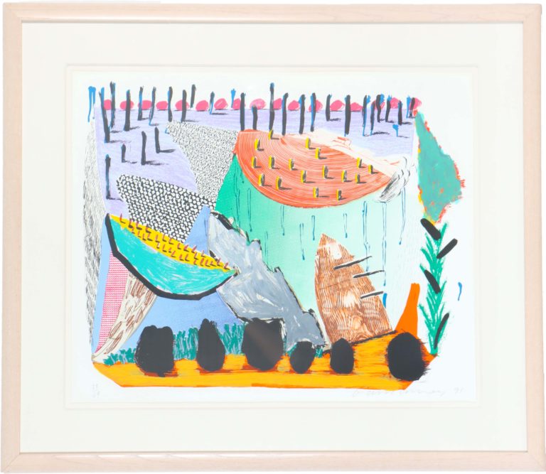Read more about the article David Hockney (b 1937) Lithograph-Screenprint “Slow Rise” 28 of 68
