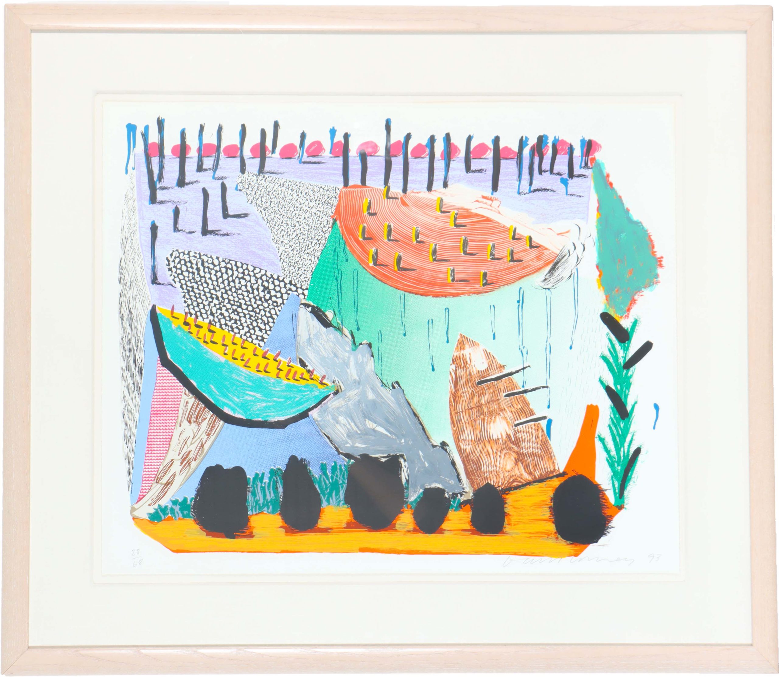 You are currently viewing David Hockney (b 1937) Lithograph-Screenprint “Slow Rise” 28 of 68