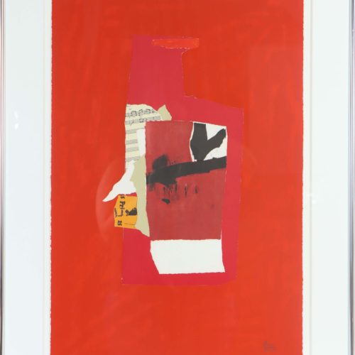 Robert Motherwell (1915-1991) American, Litho-Collage, 45 of 100