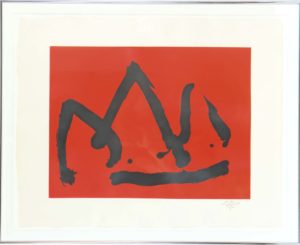 Robert Motherwell (1915-1991) American, Lithograph _Burning Elegy_