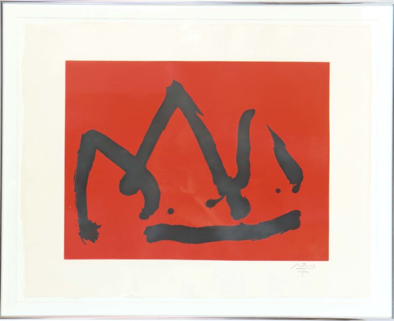 Read more about the article Robert Motherwell (1915-1991) American, Lithograph “Burning Elegy”