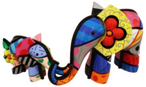 Romero Britto _A Mother_s Love_ Enamel and Mixed Media