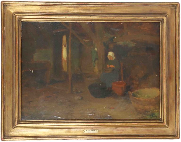 Anton Mauve (1838-1888) Dutch, Oil on Cradled Panel