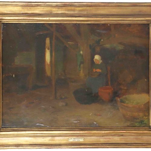 Anton Mauve (1838-1888) Dutch, Oil on Cradled Panel