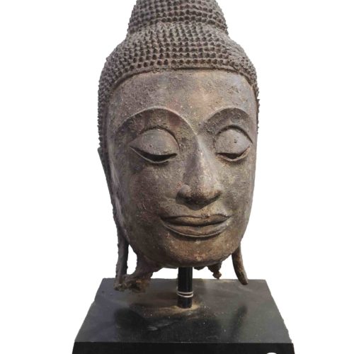Fine Thai Head of a Buddha, Ayutthaya Style, 15th-16th Century