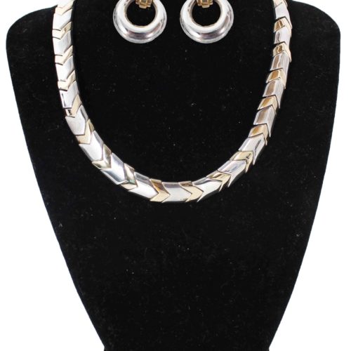 Tiffany _ Co. Sterling _ 18K Necklace _ Earrings