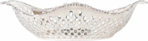 Tiffany _ Co Sterling Silver Reticulated Bowl, 18 OZT