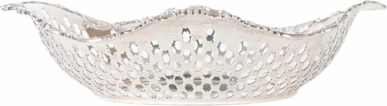 Tiffany _ Co Sterling Silver Reticulated Bowl, 18 OZT