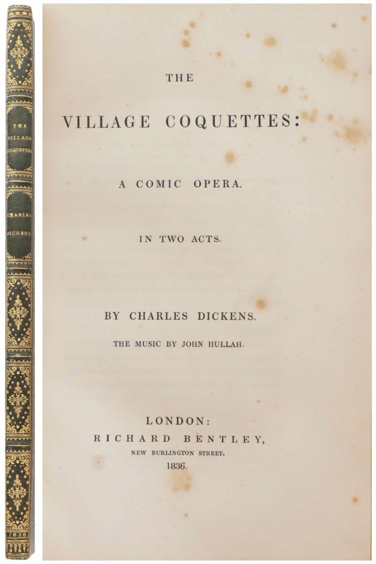 Dickens, Village Coquettes 1836