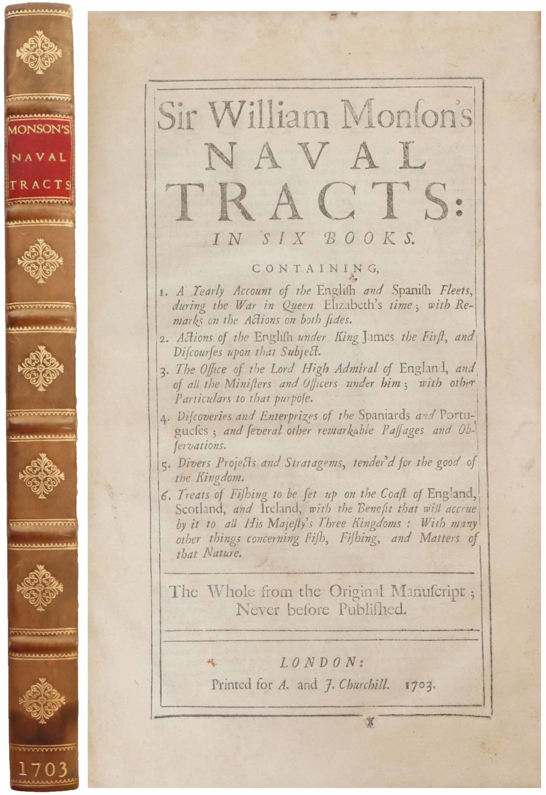 Monson's Naval Tracts 1703