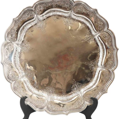 Grogan Company Sterling Repousse Tray, 31 OZT