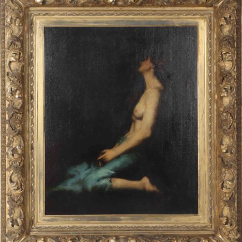 Jean-Jacques Henner (1829-1905) French, Oil on Canvas Board