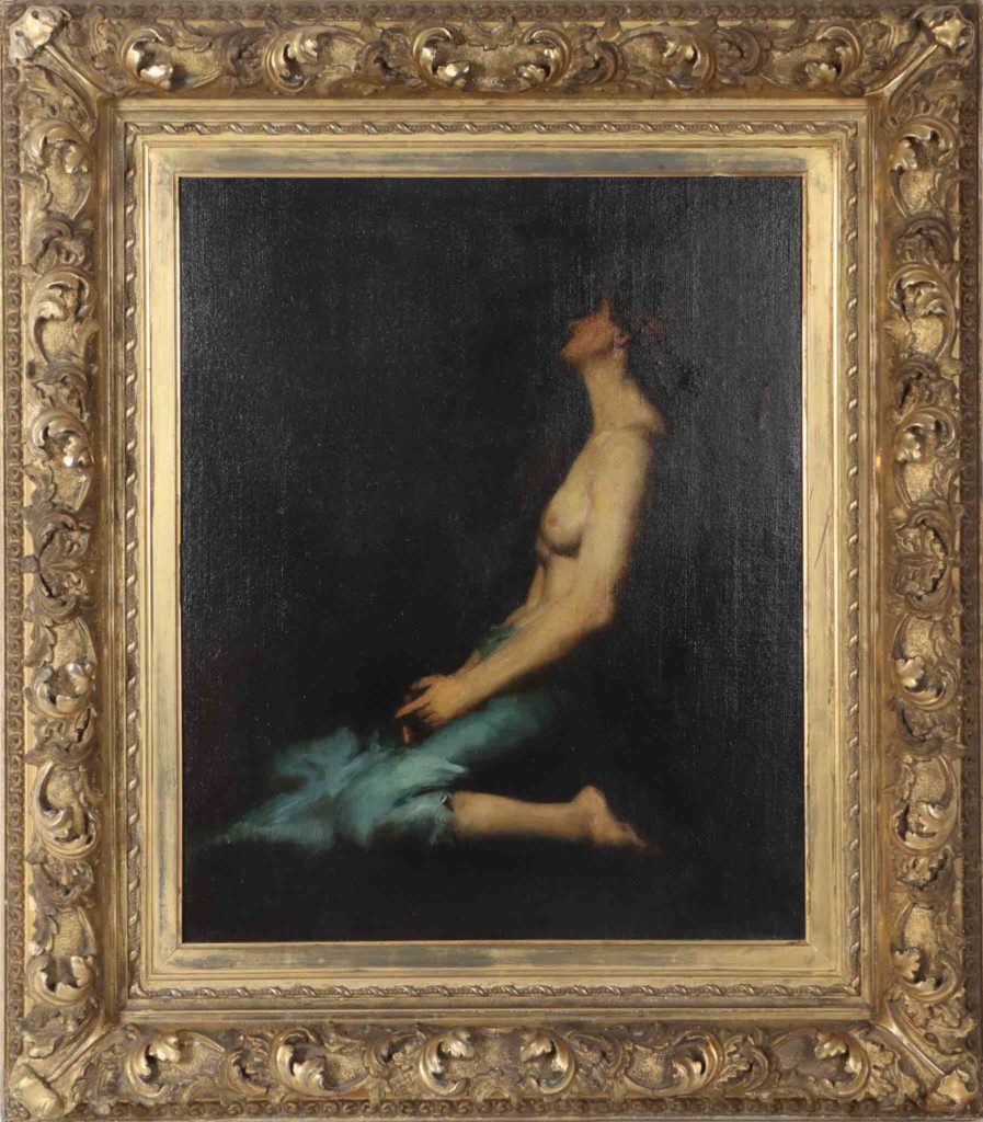 Jean-Jacques Henner (1829-1905) French, Oil on Canvas Board