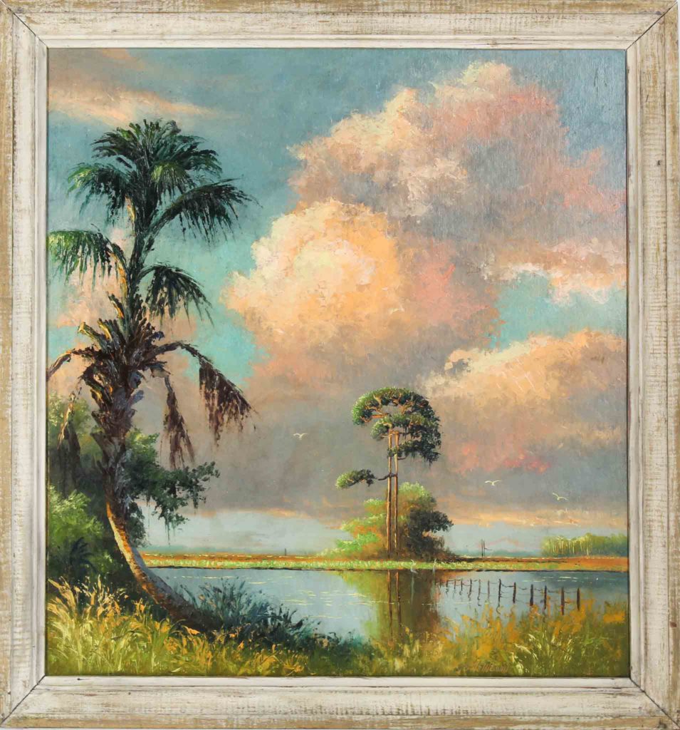 Sam Newton (b 1948) Florida Highwaymen, Oil on Board