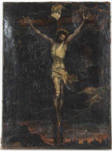 Spanish School 18th C Crucifixion
