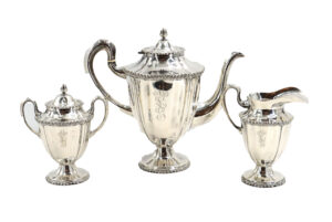 (3) Piece Mexican Maciel Sterling Silver Tea Set - 74.815 ozt.