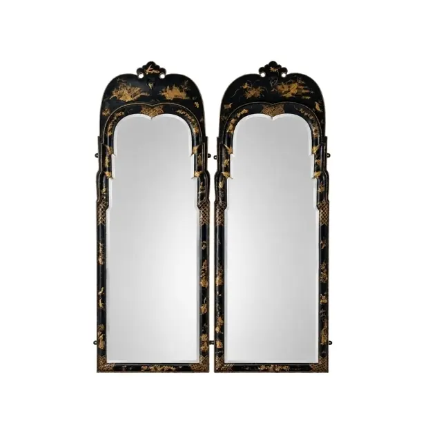 Exceptional Antique Rare Pair of Early 19th Century Palace Size Chinoiserie Mirrors — sold for $10,880 at Sarasota Estate Auction