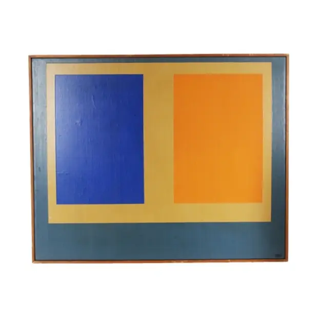 Karl Benjamin (1925-2002) American, Oil on Canvas — sold for $21,420 at Sarasota Estate Auction