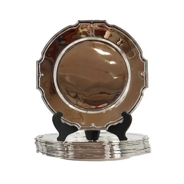 (12) Matching Gorham Sterling Silver Salad Plates - 197.72 ozt. — sold for $17,280 at Sarasota Estate Auction