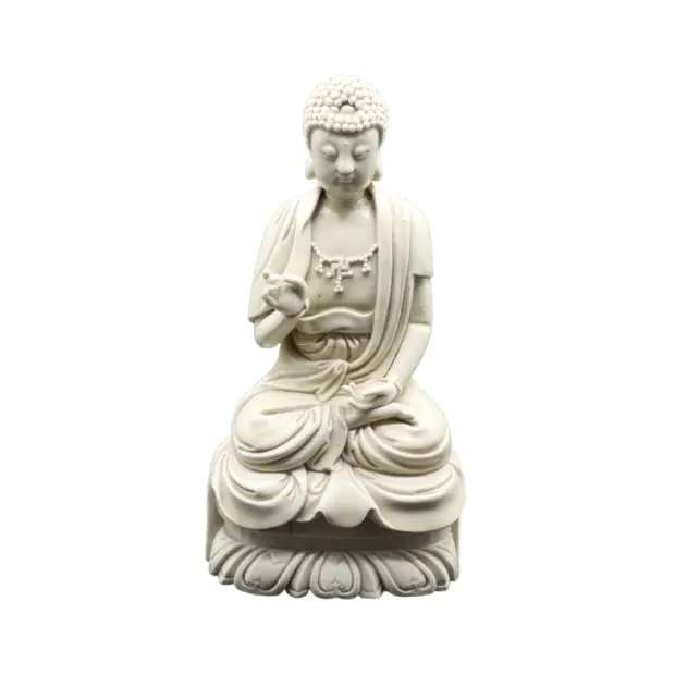 Blanc de Chine Buddha With Spiritual Symbol — sold for $25,200 at Sarasota Estate Auction